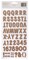 American Crafts Chipboard Alphabet Stickers-Dazzle-Cork, 133/Pkg